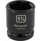 Dynamic 3/4" Drive Standard Socket, Black Phosphate, Tools 3/4" Drive 6 Point SAE, 1-1/4" Standard Length D020340 - alternate 1